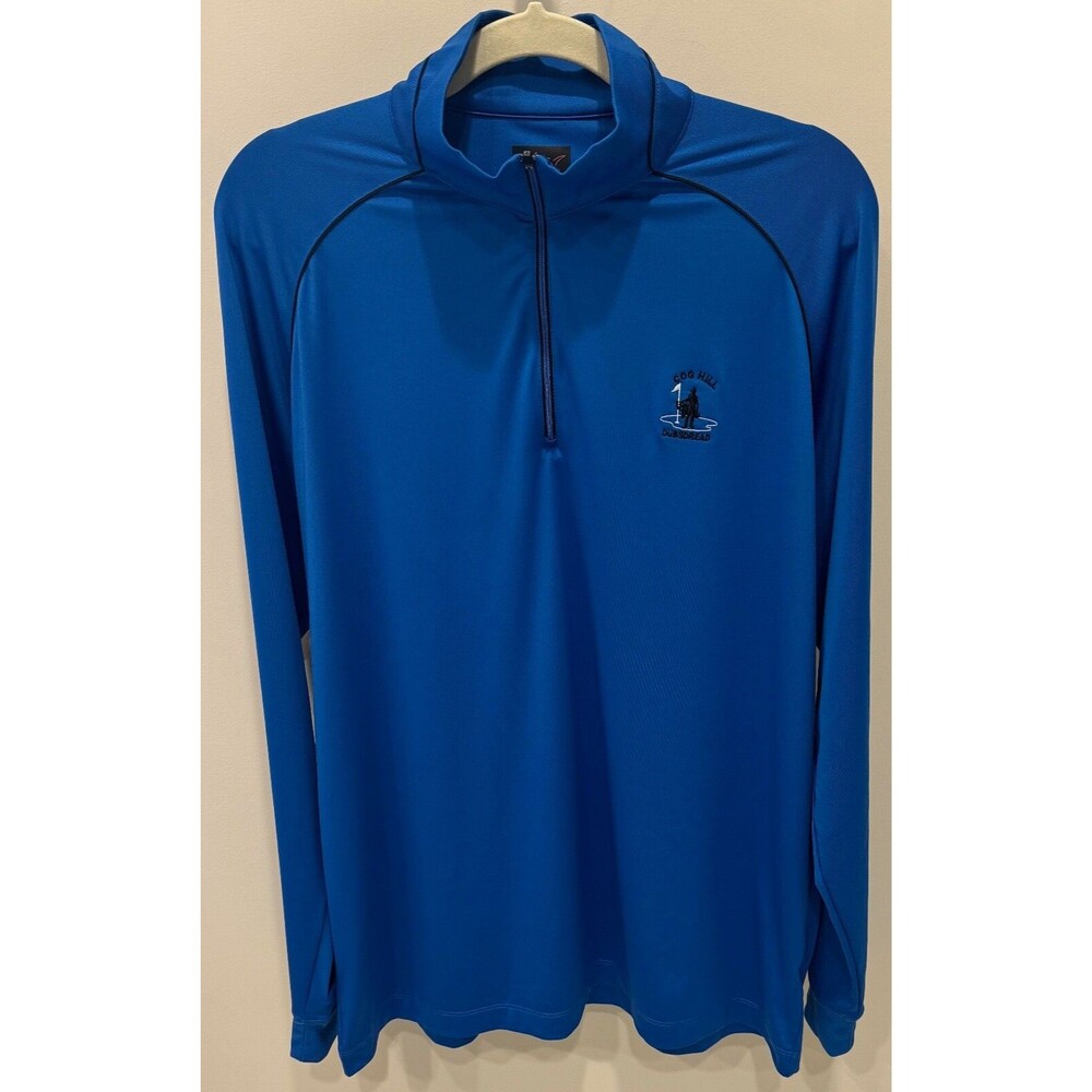 Cog Hill Dubsdread - 1/4 Zip Pullover - Men's Size Large - Blue